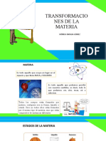 Transformaciones de La Materia