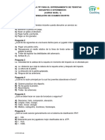 Curso de La Itf para El Entrenamiento de Tenistas Iniciantes E Intermedios (Curso Nivel 1) Simulacro de Examen Escrito