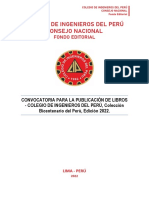 Convocatoria para La Publicacion de Libros Cip Colección Bicentenario Del Peru Edicion 2022