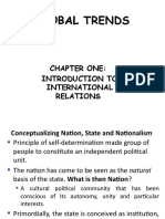 Global Trends: Chapter One: Introduction To International Relations