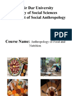 Anthropology of Food and Nutrition