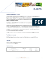 Technical Data Sheet: Features and Uses of R-407C