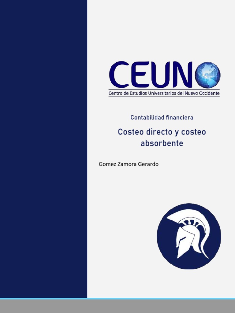 Costeo Absorbente vs. Variable en Contabilidad | PDF | Costo | Inventario