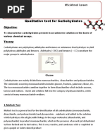 Benedict's Test For Non-Reducing Sugars PROTOCOL | PDF | Sucrose ...