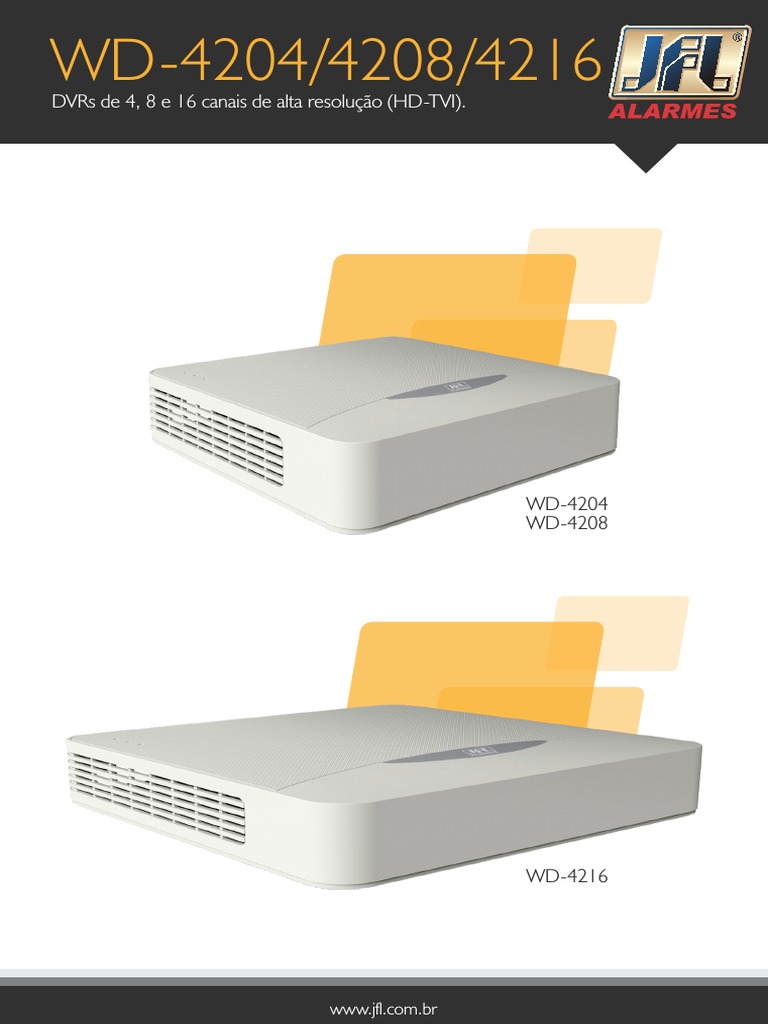JFL Download HVR DVR Datasheet WD 4204 Download grátis PDF HDMI