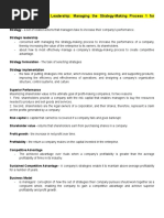 CHAPTER 1 Strategic Leadership: Managing The Strategy-Making Process 1 For Competitive Advantage