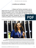 BIROLI - Violência Política Contra As Mulheres - Blog Da Boitempo