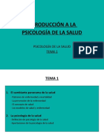 TEMA 1 Introducción A La Ps. Salud