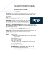 This Syllabus Contains Nothing About The Recently Announced "Soft Opening". Watch Your UH Email Account (Your Uh - Edu Email Address) For Details.