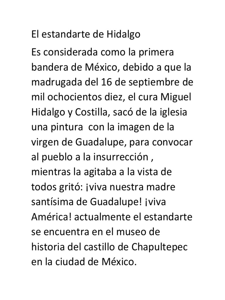 El Estandarte de Hidalgo PDF