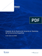 1-Impacto de La Guerra de Ucrania en Sectores de La Economi A Espan Ola