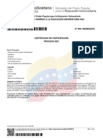 Certificado de Participacion Opsu