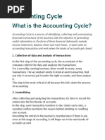 What Is The Accounting Cycle?
