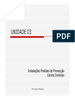 UNIDADE 03 - Instalações Prediais de Prevenção Contra Incêndio