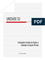 UNIDADE 02 - Instalações Prediais de Esgoto e Captação de Águas Pluviais