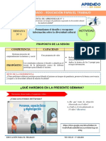 I Experiencia de Aprendizaje - Act 1 - 5° Grado - Sem 1