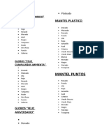 Liste de Mercaderia