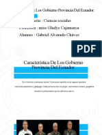 Característica de Los Gobierno Provincia Del Ecuador
