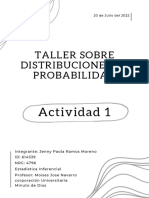 Taller Sobre Distribución de Probabilidad