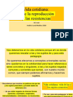 Vida Cotidiana Reproducción y Resistencias