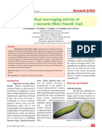 Lagenaria Siceraria (Mol.) Standl. Fruit: Free Radical Scavenging Activity of