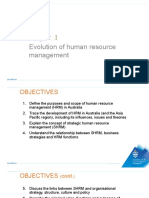 Topic 1 Evolution of Human Resource Management BX2051