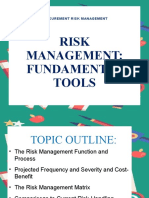 Risk Management Fundamental Tools