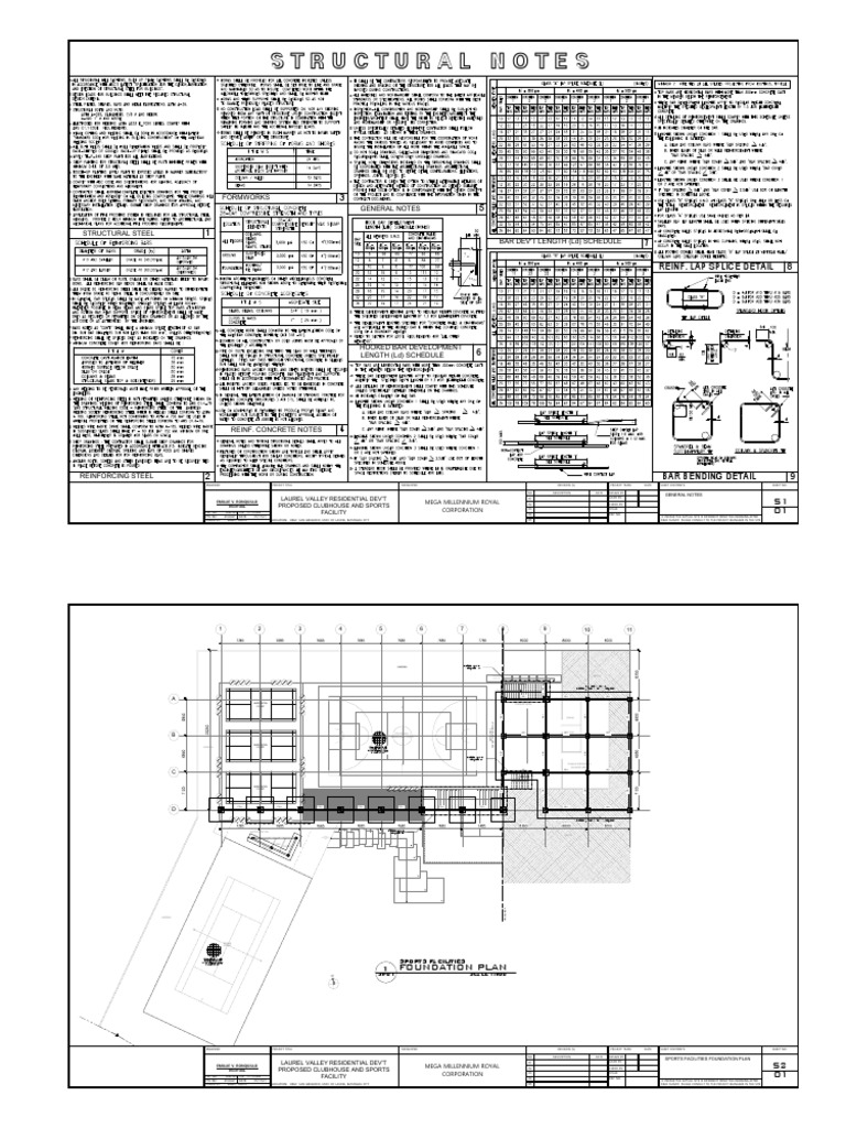 Clubhouse Sports Facility Plans | PDF | Civil Engineering | Building ...