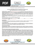 Parental Consent and Waiver Form Filipino | PDF