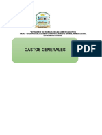 Gastos Generales Modificado