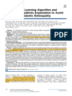 Using A Deep Learning Algorithm and Integrated Gradients Explanation To Assist Grading For Diabetic Retinopathy