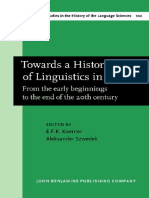 Koerner Et Al - 2001 Towards A History of Linguistics in Poland From The Early Beginnings To The End of The Twentieth Century