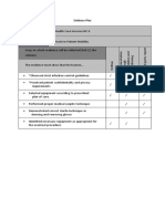 Evidence Plan Qualification Unit of Competency