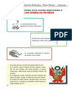 FICHA DE PERSONAL SOCIAL-SEMANA 18los Símbolos Patrios