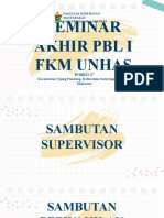 Seminar Akhir Posko 27 PBL 1 FKM Unhas