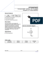 STP60NF06FP: N-Channel 60V - 0.014 - 30A TO-220FP Stripfet Ii™ Power Mosfet