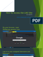 How To Access The LMS Site