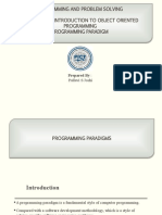 OOP Introduction - Programming Paradigms Lecture