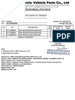 Proforma Invoice - HK20220318