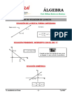 Ficha 24 Ecuacion de La Recta