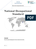 National Occupational Standard: MEP/N9996 Plan For Basic Entrepreneurial Activity