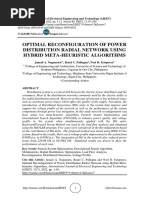 Optimal Reconfiguration of Power Distribution Radial Network Using Hybrid Meta-Heuristic Algorithms