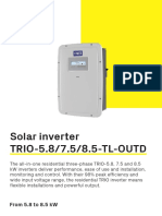 Solar Inverter TRIO-5.8/7.5/8.5-TL-OUTD: From 5.8 To 8.5 KW