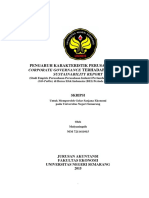 Pengaruh Karakteristik Perusahaan Dan: Corporate Governance Terhadap Publikasi Sustainability Report