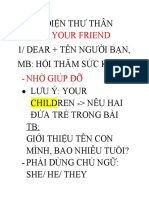 THƯ THÂN MẬT