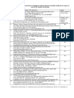 Fdocuments - in - List of Authorized Laboratories For Sampling Analysis List of Authorized
