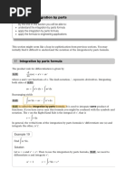 Integration by Parts