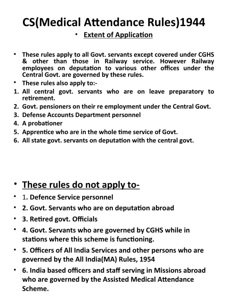 Medical Attendance Rules 20210531154958 PDF Hospital Patient