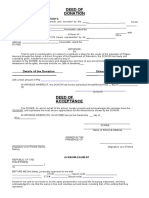 Deed of Donation Deed of Acceptance