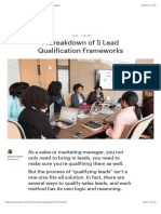A Breakdown of 5 Lead Qualification Frameworks - Copper